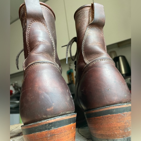 Santa Fe Boot Co. Packers Lace-up Kiltie Boots - Picture 3 of 8